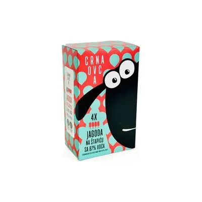 Vocni desert od jagode Crna ovca 4x60g