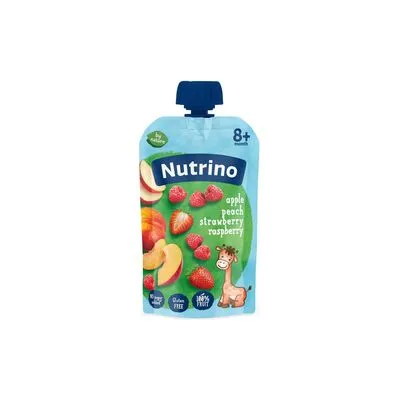 Nutrino voćni pire jabuka, breskva, jagoda i malina 100g
