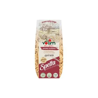 Testenina spelt spirala 250g Volim
