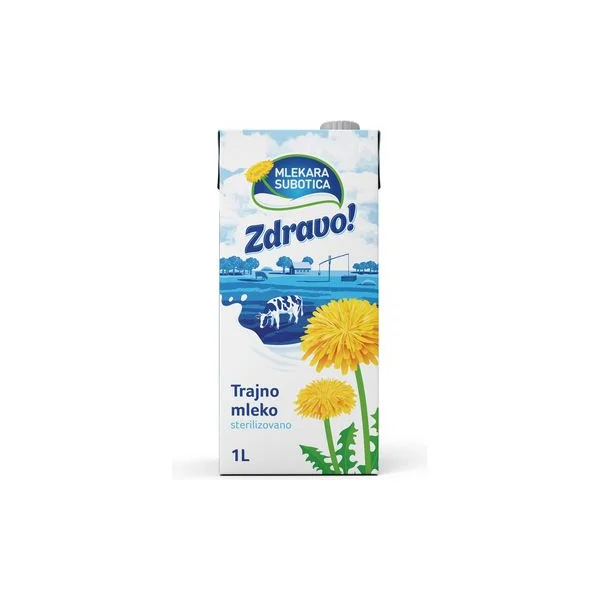 Zdravo! trajno mleko 2% 1l tb
