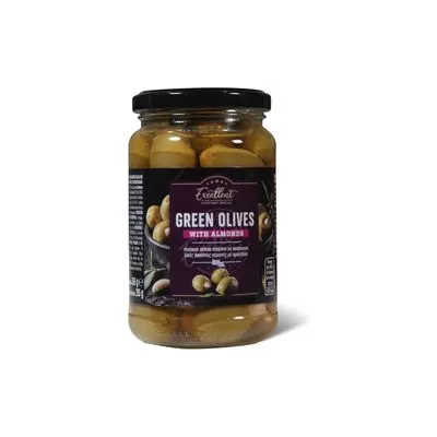 Zelene masline sa bademom Excellent 355g