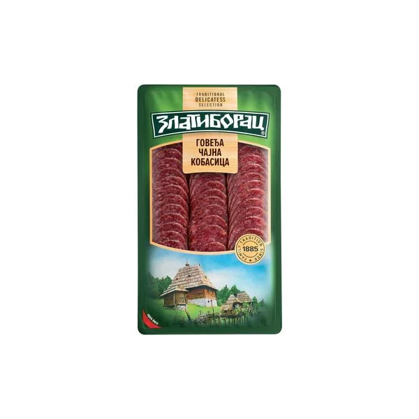 Cajna govedja kobasica slajs 100gr Zlatiborac